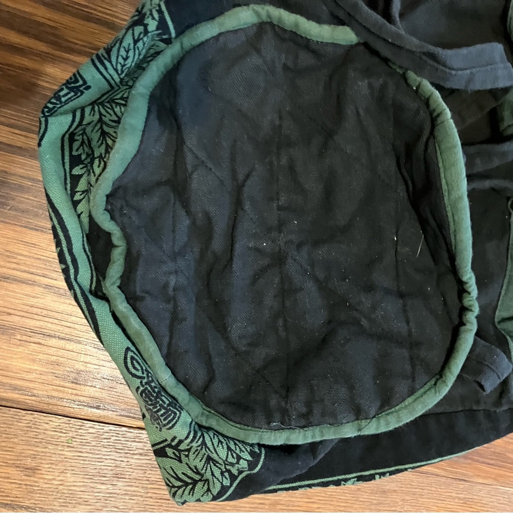 Tree Pattern 100% Cotton Drawstring Backpack - image 3